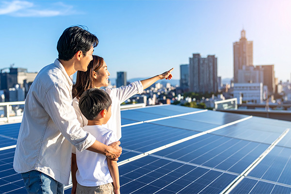 再生可能エネルギーの未来をイメージした画像