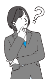 会社説明が気きになる女性のイラスト